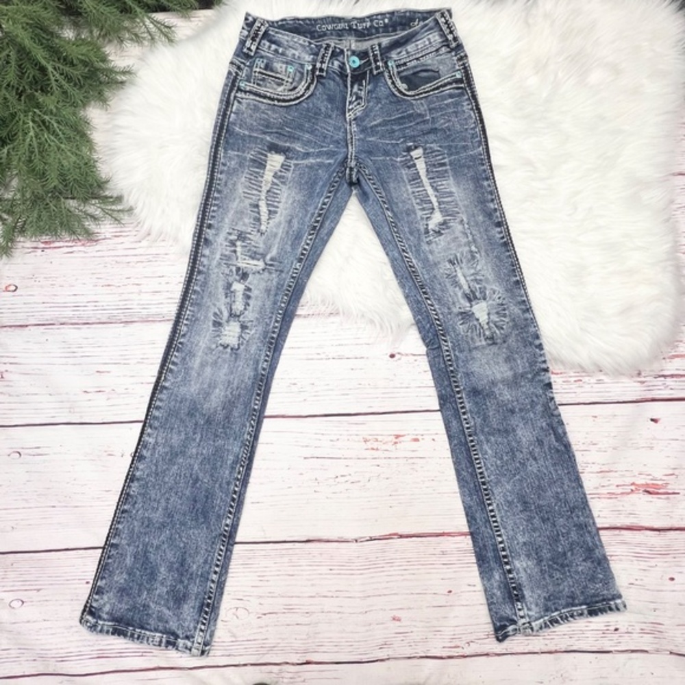 👖|•COWGIRL TUFF•| 'Avalanche' Western Boot Cut Jean Size 26x31.5👖